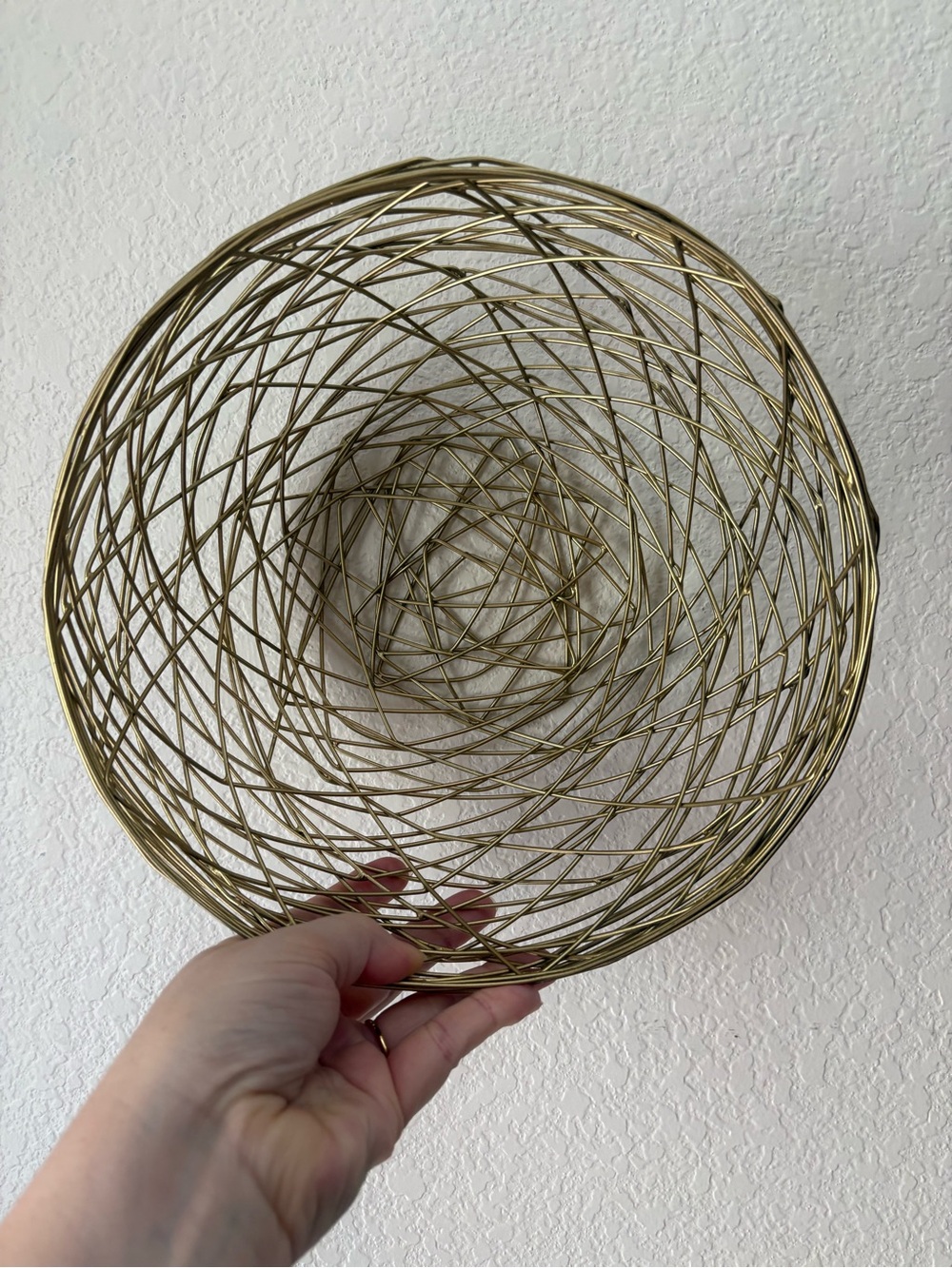 Gold Wire Decorative Bowl
